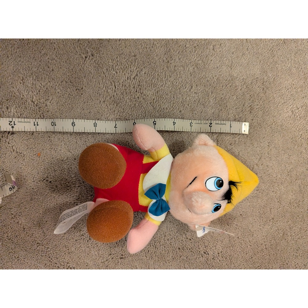 Walt Disney Animated Film Classic Pinocchio Plush Stuffed Toy Vintage 8.5 Inch